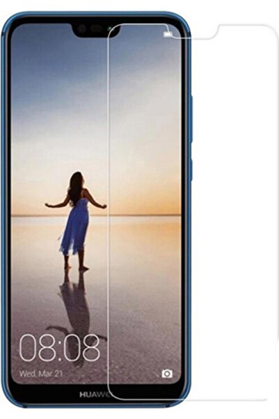 Case 4U Huawei P20 Lite Ekran Koruyucu Sert Temperli Cam 9h Şeffaf
