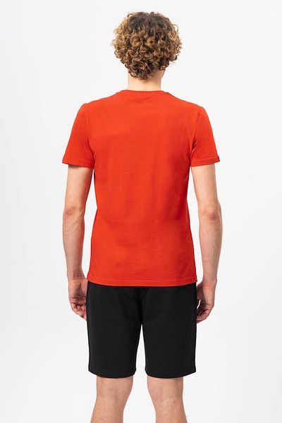United Colors of Benetton Men's Red Printed T-Shirt - Bnt-m20478