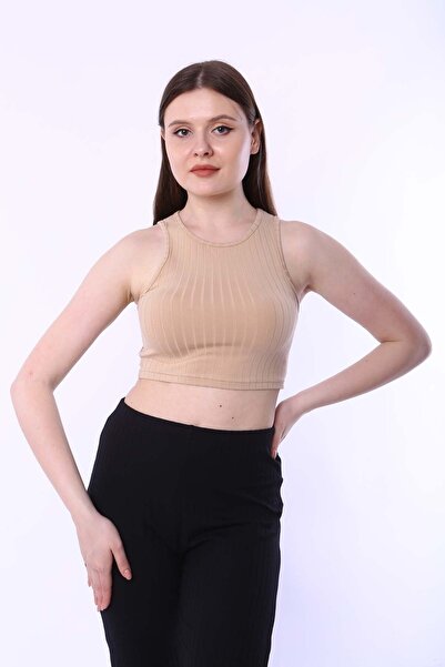 CHEISU Γυναικεία Crop Sand Report Camisole