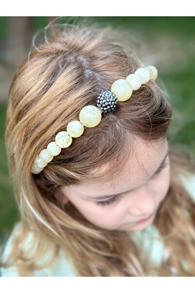 QUEEN AKSESUAR Μεγάλες ματ μαργαριταρένιες χάντρες με πέτρες μεταλλική κορώνα...