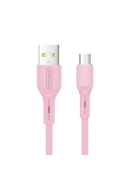 Joyroom Cablu elastic multiplu S-m357 Micro Pembe
