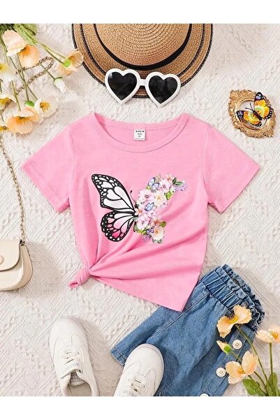 Keywest Tricou pentru copii cu imprimeu cu inimă fluidă colorată