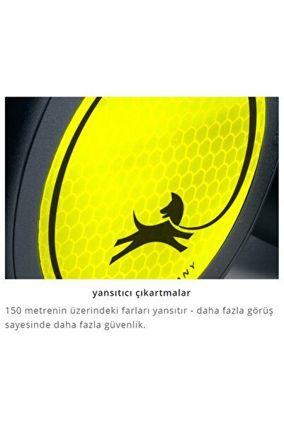 Flexi New Neon Şerit Uzayan Tasma