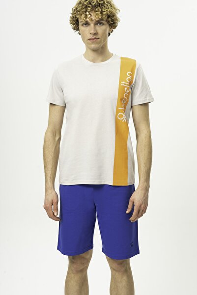 United Colors of Benetton Мъжка тениска с печат Anthracite - Bnt-m20474