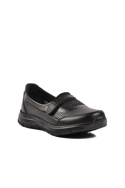 Voyager 9294 Pantofi casual de damă din piele naturală neagră