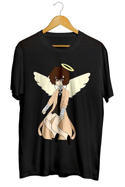 karikatürstore Dazai Osamu Angel Pullover Printed Unisex T-Shirt