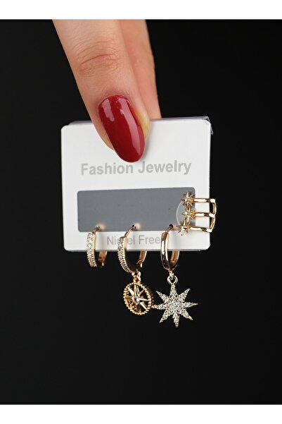 Richard Jewell Çelik Renk Atmaz Garantli Faturalı Küpe