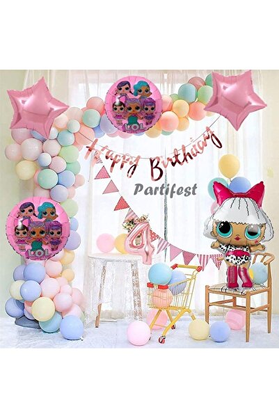 Parti Station Suprise 4 Yaş Balon Seti Lol Bebek Konsept Helyum Balon Set Div...