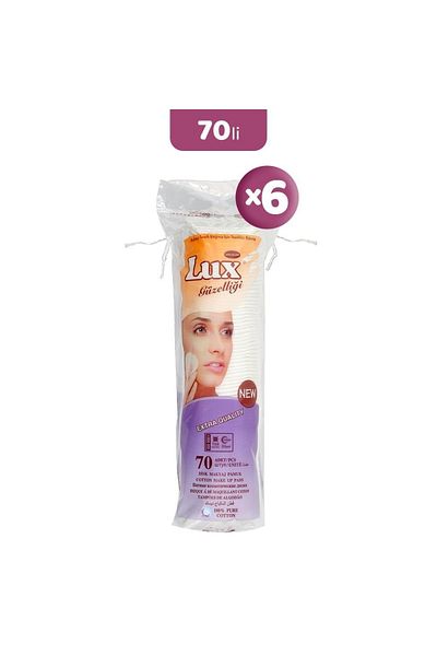 LUX Disc Makeup Cotton 70pcs X 6
