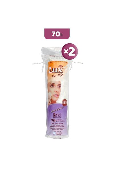 LUX Disc Makeup Cotton 70pcs X 2 Pieces