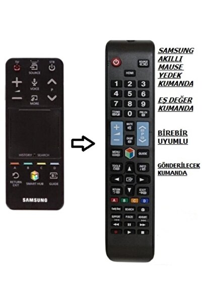 HLL TEKNOLOJİ Samsung Dokunmatik Akıllı Smart Aa59-00759a-yedek Kumandası Tun...