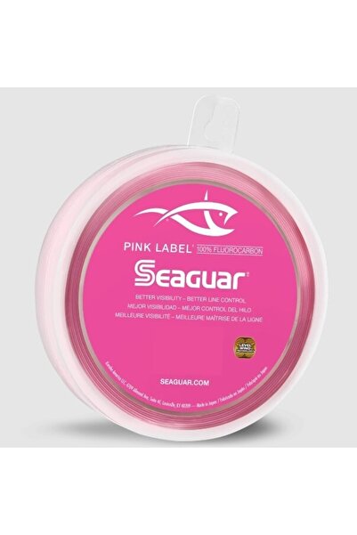 seaguar خط صيد كربون فلوورو 100% - علامة وردية، 25 متر، 0.330 ملم