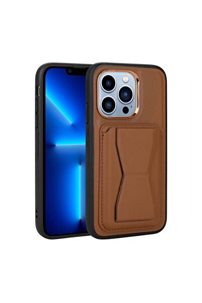 Rivor Apple Iphone 13 Pro Max Uyumlu Kılıf Kartlıklı Pu Deri Ön Arka Tam Koru...