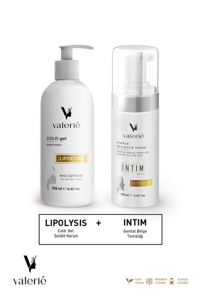 Valerie Selülit-vücut Sıkılaştırıcı Soğuk Lipoliz Jel + Bölge Koku Giderici I...