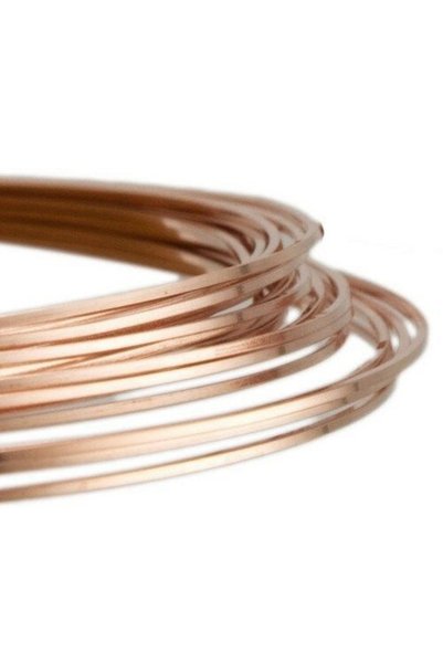 MetalDepom 4 Mm Kare Dörtköşe Bakır Tel - 5 Metre