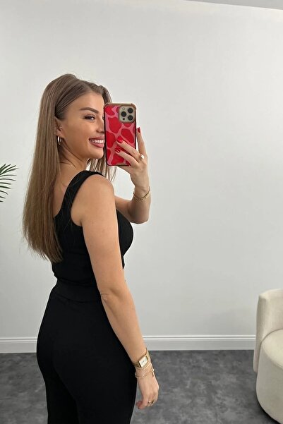 Winmoda34 Kadın Ultra Yüksek Bel Önü Dikişli Palazzo Pantolon