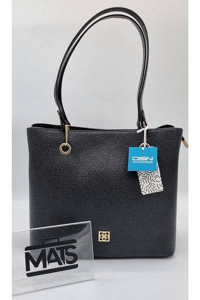 DSN Capsule Metal Black Color Hand and Shoulder Bag