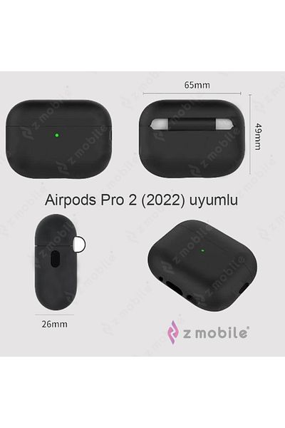 ZMOBILE Airpods Pro 2nd Generation 2022 Compatible Case with Speaker and Microphone Holes Silicone Silky Soft Texture