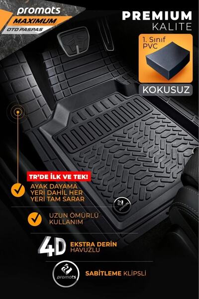 CARMALL Peugeot Partner Tepee/berlıngo 90 Hp 09-18 4d Paspas Üniversal