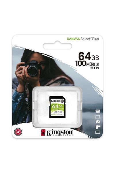 Nusrat Bilişim بطاقة ذاكرة Kingston Sds2-64gb 64gb Sdxc Canvas Select Plus 100r C10 Uhs-ı U1 V10
