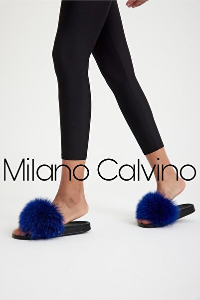 Milano Calvino Kürklü Terlik
