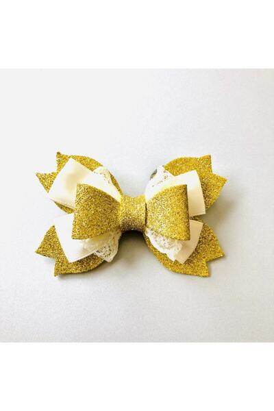 seyranat Дівчача якісна шпилька для волосся з жовтим блиском - серія «Любов»