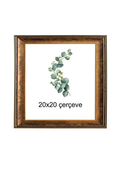 oversstore Dekoratif A4 Atlas Çerçeve Altın Yaldızlı