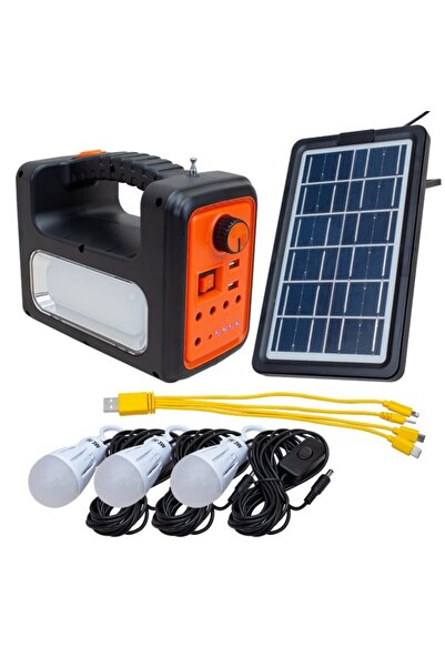 ataşbey Süper Solar Panelli Mp3 Radyo Işıldak Kamp Fener Aydınlatma Rt-902