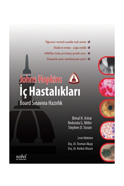 Nobel Tıp Kitabevi Johns Hopkins İç Hastalıkları Board Sınavına Hazırlık / Nobel Tıp Kitabevi / 9786053354345