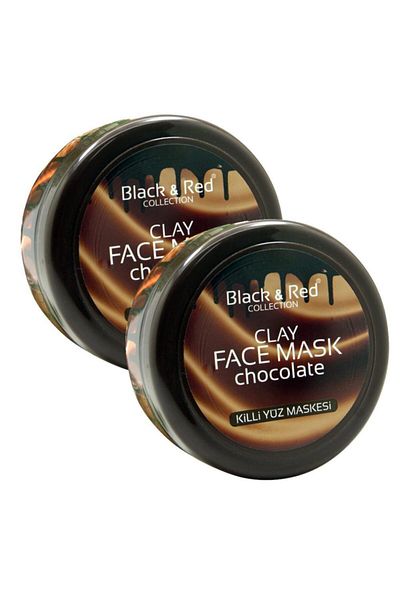 Black Red Chocolate Clay Face Mask 2x400 ml