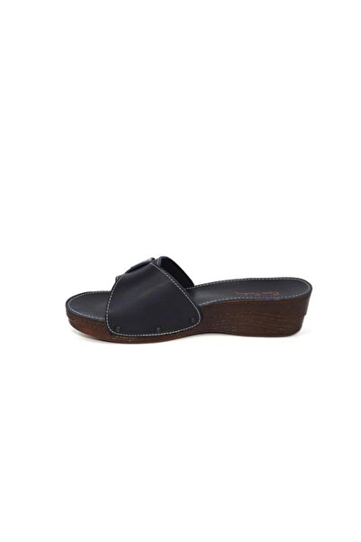 Pierre Cardin Жіночі сині тапочки на ремінці