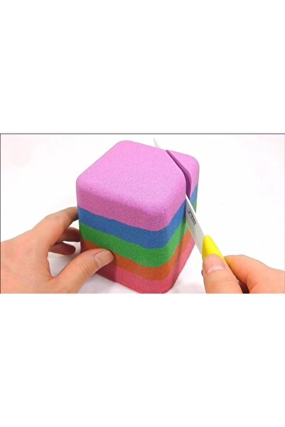 Hobialem Heroes Kinetic Sand - 4 Colors 1 kg Play Sand, Mold Gift