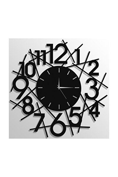 NT Handmade Ahşap Duvar Saati Çizgiler