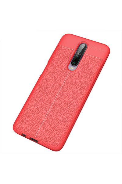 HTstore غطاء حماية من السيليكون لهاتف Xiaomi Redmi K30 - أحمر