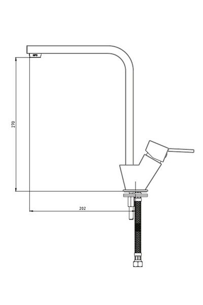 GPD Tulio Single Body Sink Faucet Mte135