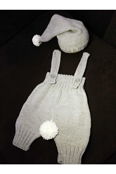 Unisex Bebek Gri  Çekim Kıyafeti