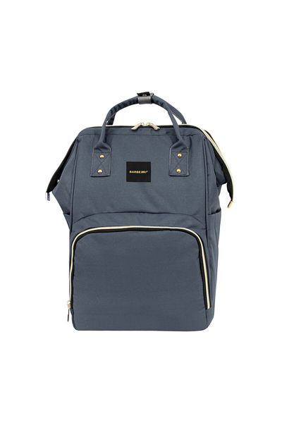 barberri Mother Baby Care Gray Classic Backpack and Quilted Small Size Sports Hand Suitcase
