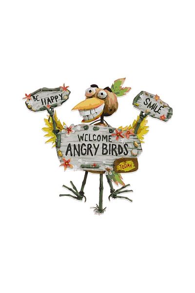 Sepet Yıldızı Autocolant decorativ Angry Bird - Perete