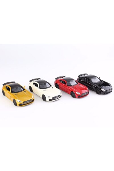 WELLY 4'lü 1:36 Ölçek Mercedes Amg Gt Diecast Çek Bırak Model Araba