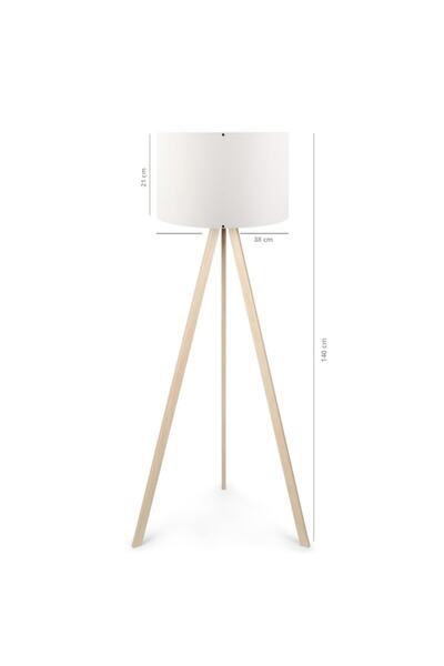 HOMİNG Pratik Ahşap Üç Ayaklı Lambader Ayd-1523