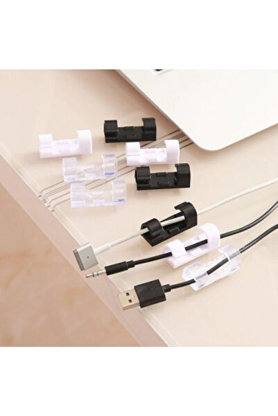 epazzar Kablo Tutucu Klips Ev ve Ofis Için 20'li Yapışkanlı Kablo Düzenleyici...