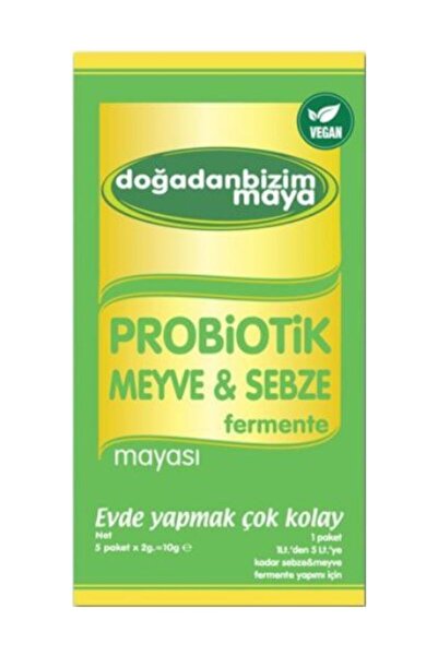 Doğadan Bizim Probiyotik Meyve Sebze Fermente Mayası 5 Saşe
