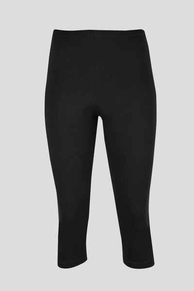 Ceylanoğlu Kadın Likralı Katlamalı Dizaltı Tayt 6'lı