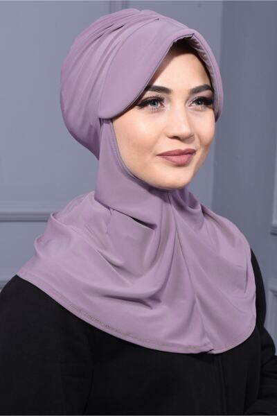Nowa Scarf Spor Şapka Scarf Havuz Da Kullanılmaya Uygun Lila