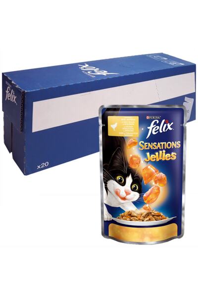 FELIX Sensations Tavuklu Ve Havuçlu Kedi Konservesi X20 Adet