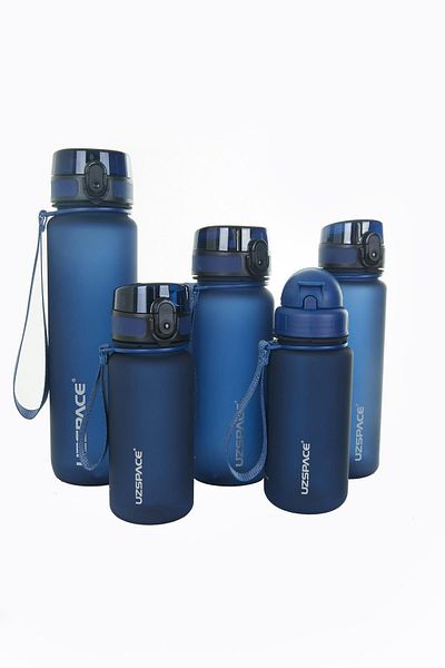 Uzspace Navy Blue 500ml New Collection Tritan Water Bottle 0.50 L Plastic