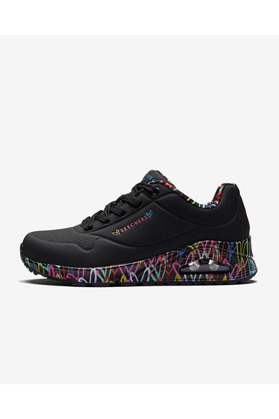 SKECHERS Dámské černé tenisky Uno - Loving Love - 155506 Bbk