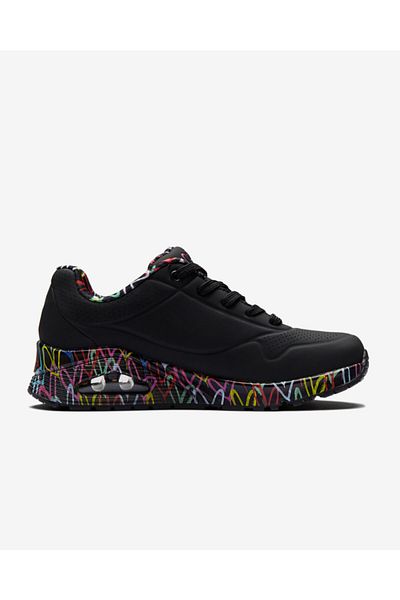 SKECHERS Dámské černé tenisky Uno - Loving Love - 155506 Bbk