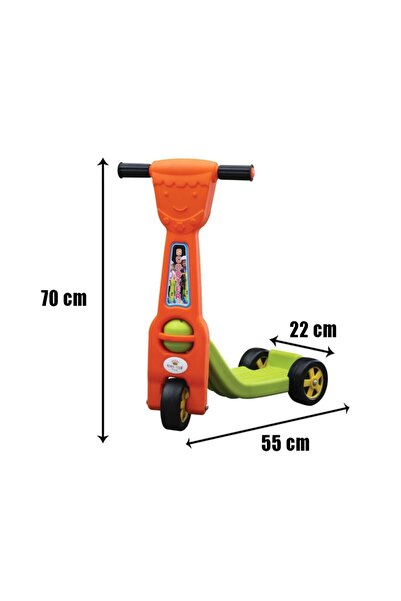 Genel Markalar Süper Scooter 3 Tekerlekli Turuncu