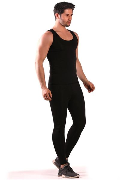 lovebox Men's Sports Tights and Undershirt - Plus Size, Fat Burning, Slimming, Sauna Thermal Set